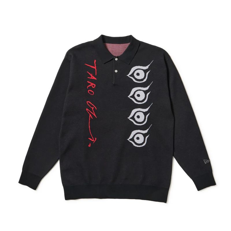 NEW ERA ニューエラ ニット ポロシャツ 希少 TARO OKAMOTO 岡本太郎