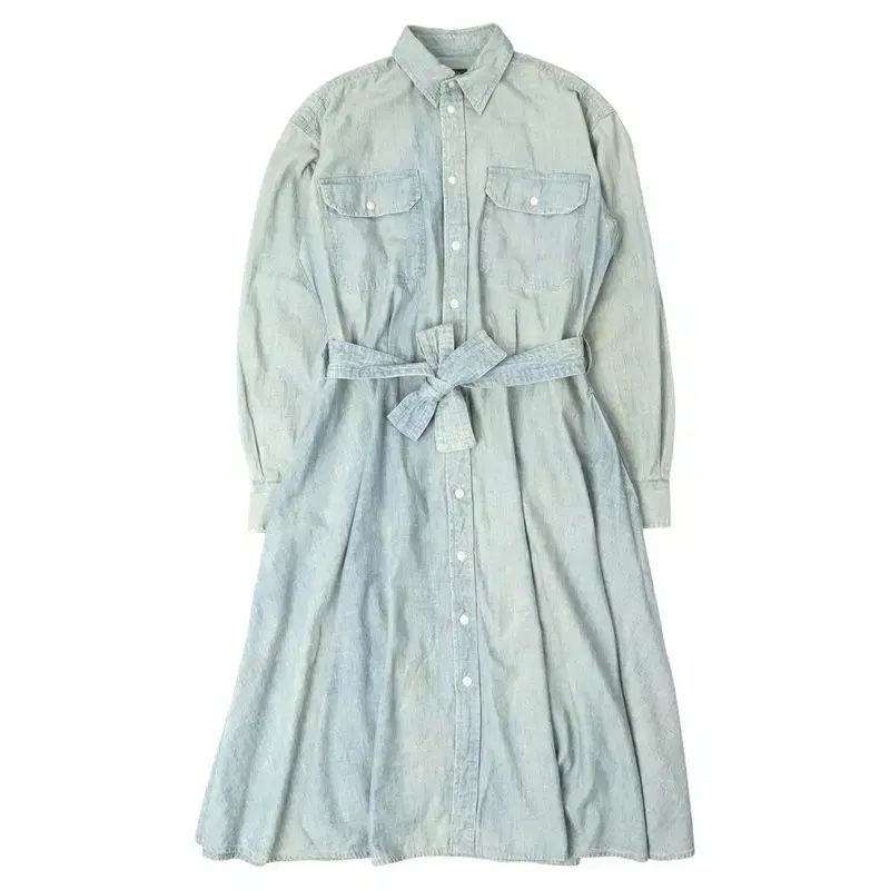 ポロ Ralph Lauren ラルフローレン ベルト デニム シャツ ドレス ロング ワンピース