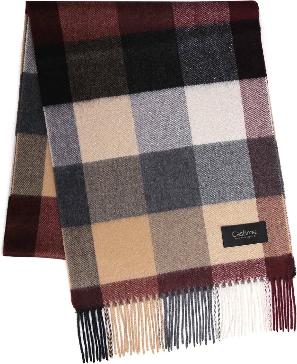 Cashmee カシミヤ 100％ カシミア タータンチェック ウェーブ マフラー/Sirius 11color メンズ レディース