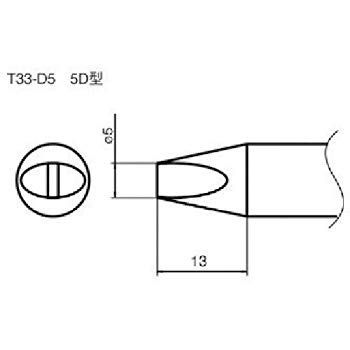 白光 こて先/5D型 T33D5 dwos6rj 非常に良い】白光 こて先/5D型 T33D5 dwos6rj 【公式通販】