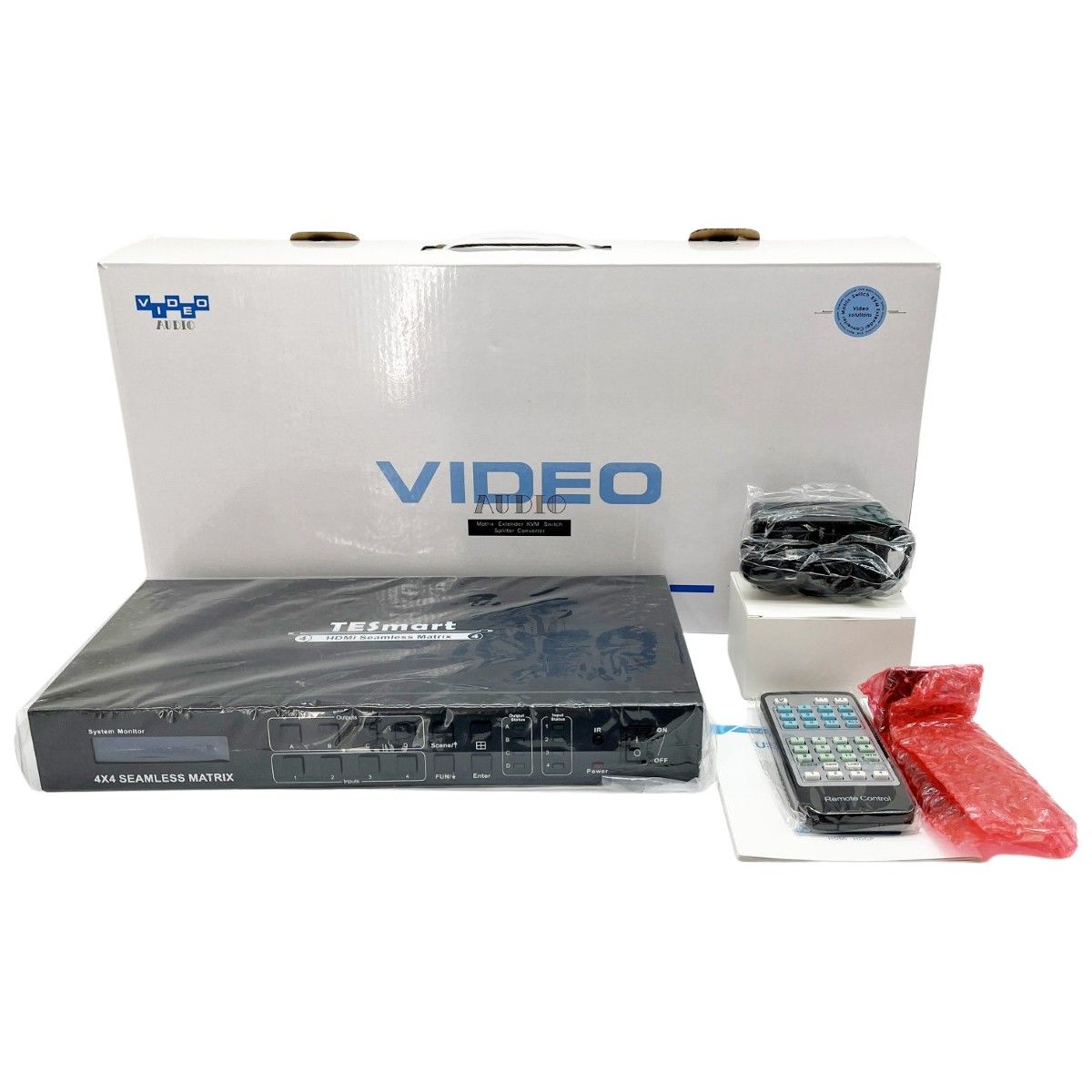 ◆◆TESmart 4×4HDMI SeamlessMatrix B081F2TD9D ブラック