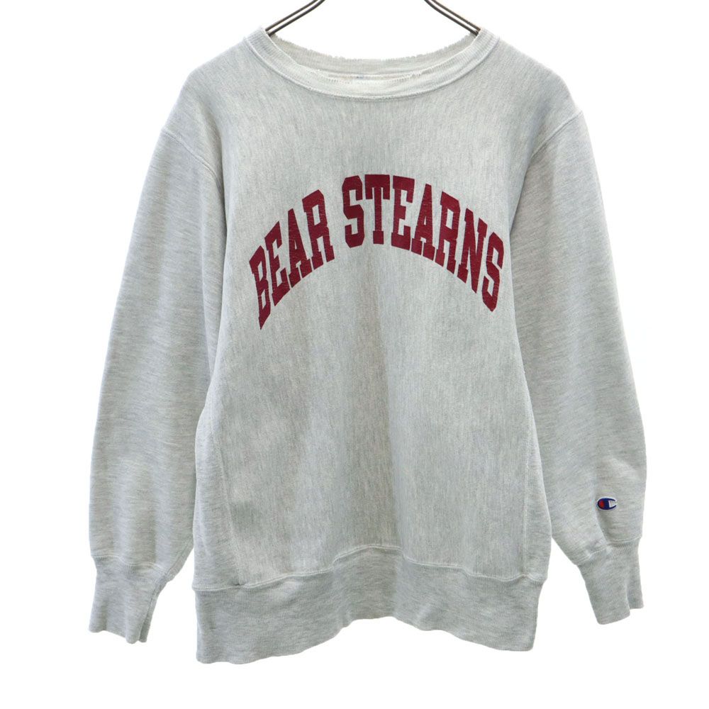 チャンピオン 90s リバースウィーブ 刺繍タグ オールド メキシコ製 長袖 スウェット トレーナー M グレー Champion 裏起毛 メンズ チャンピオン 90s リバースウィーブ 刺繍タグ オールド メキシコ製