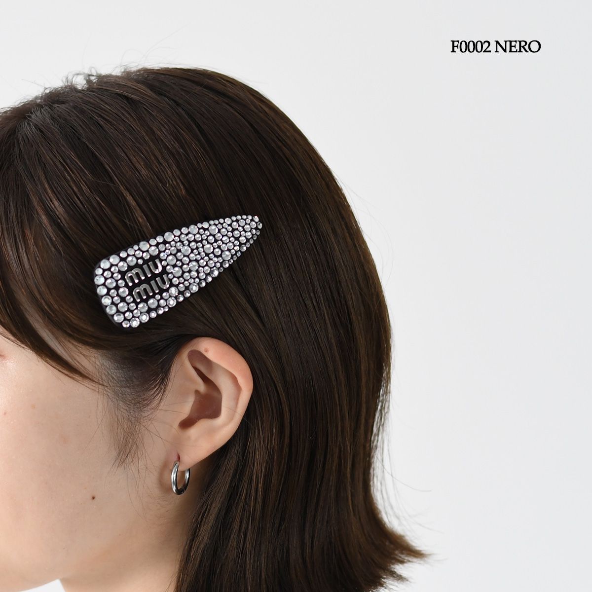 miu miu ブラック ヘアピン バレッタ miu miu ブラック ヘアピン バレッタ ミュウミュウ MIUMIU バレッタ