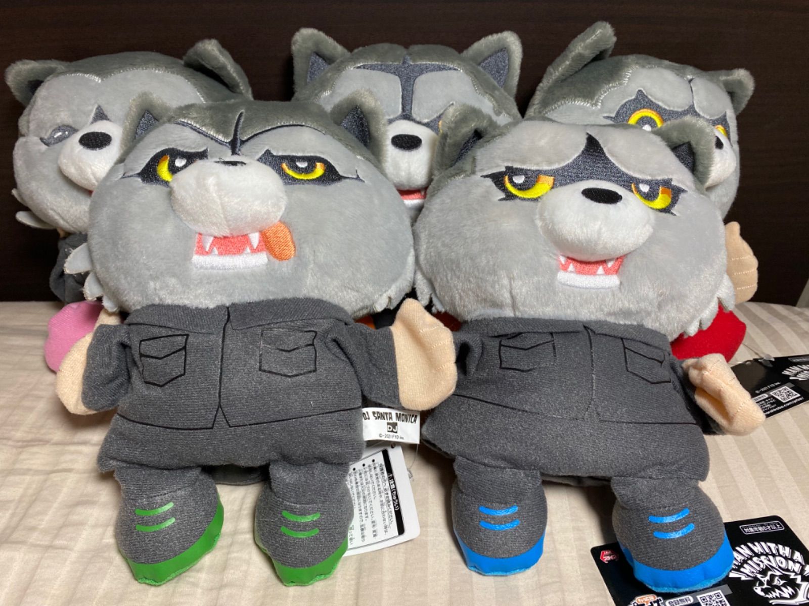 MAN WITH A MISSION 寝ころびパペット5種セット