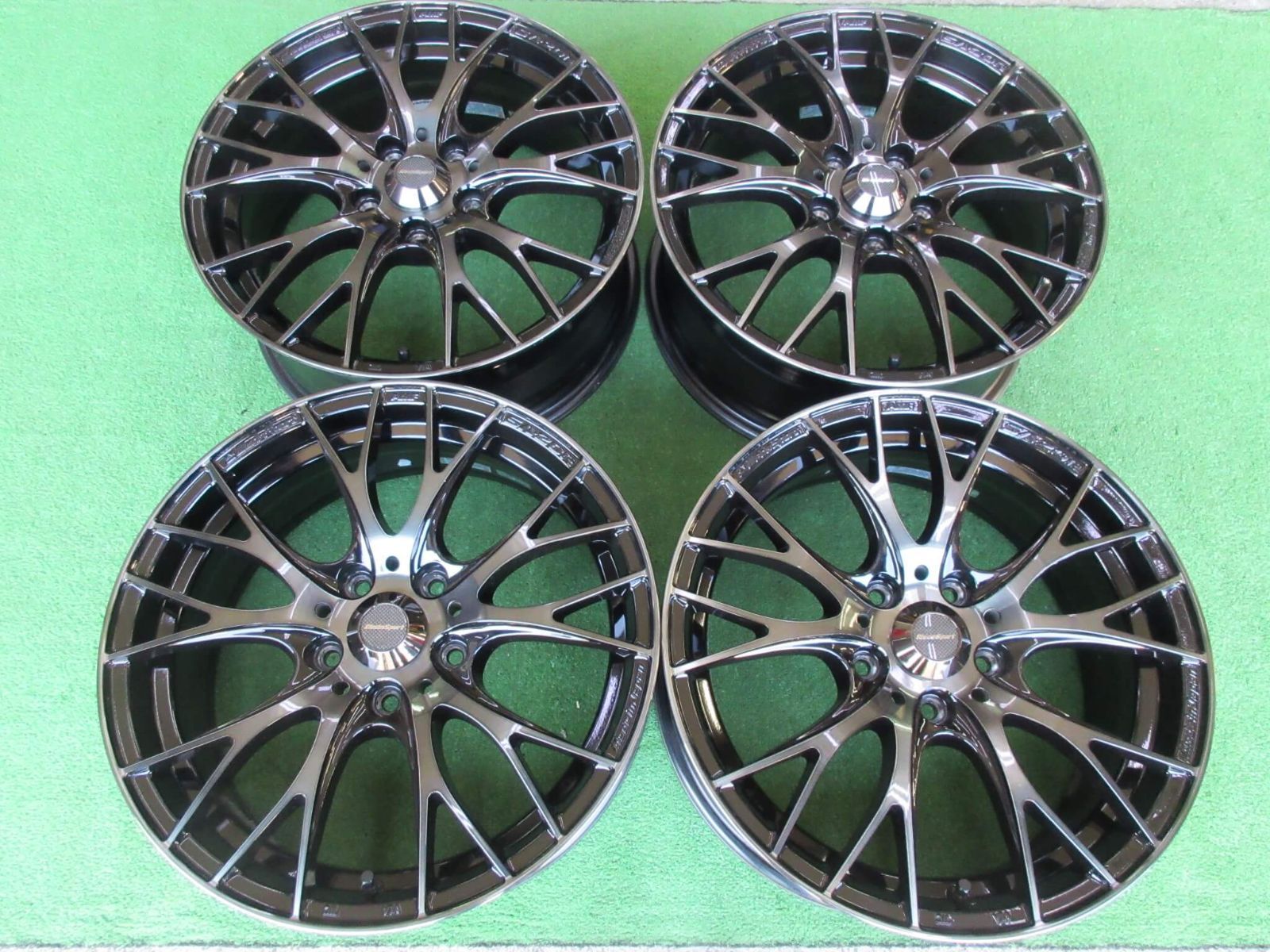 スイフトスポーツ系 ウェッズスポーツＳＡ-２０Ｒ 7J-17 5H114.3 48 ホイール重量7.88ｋｇ ウォースブラッククリアー