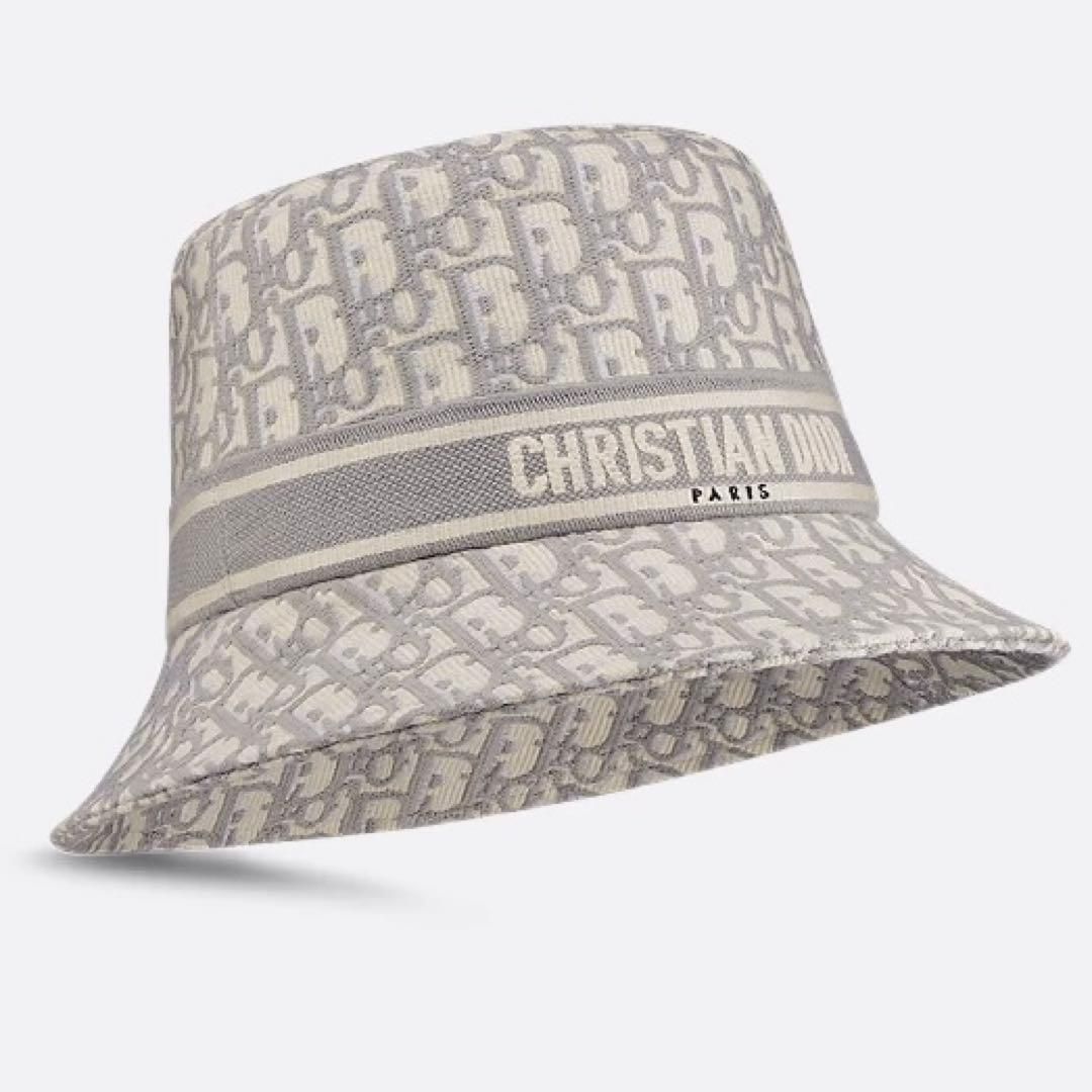 Dior ディオール オブリーク エンブロイダリー ボブハット 59 大き 帽子