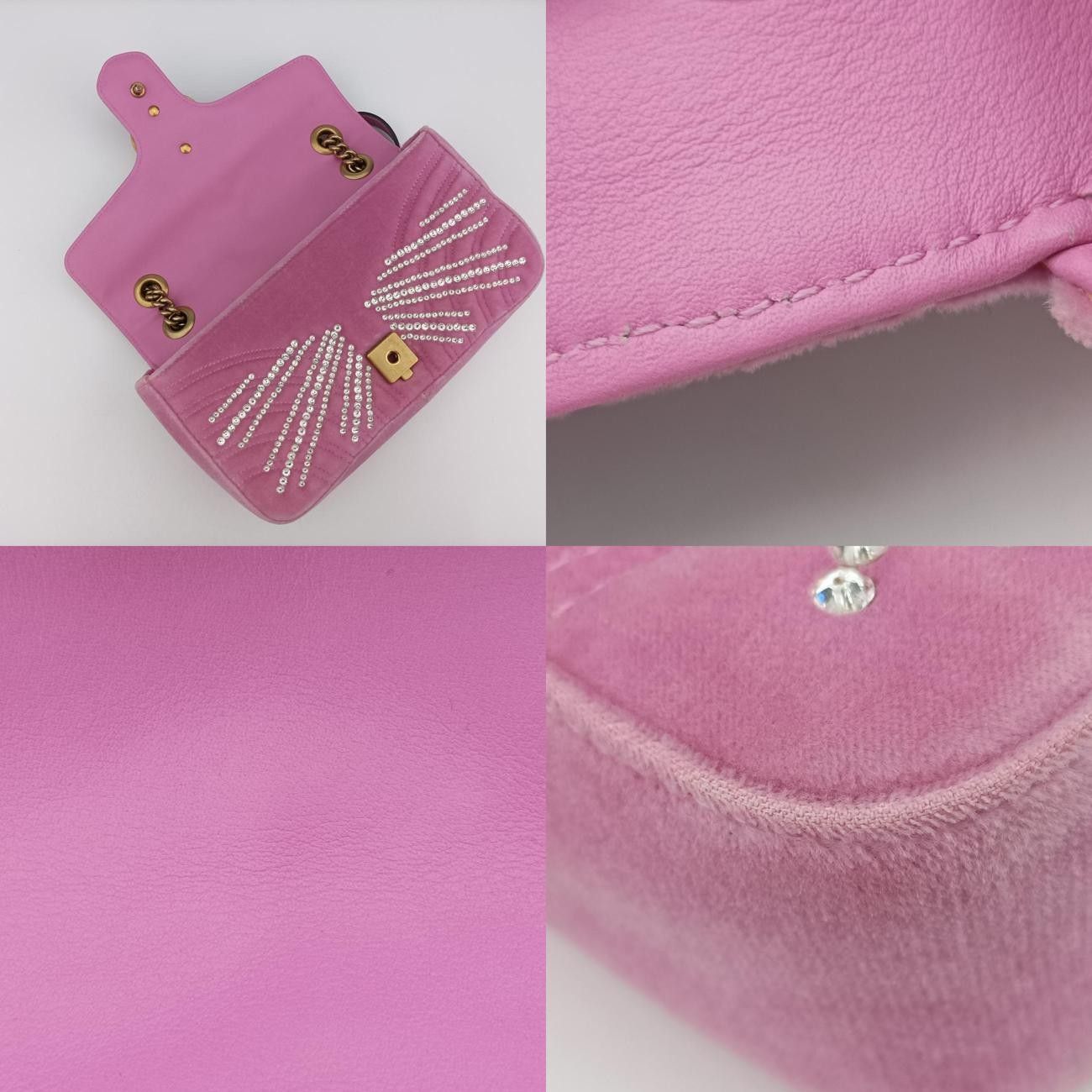 グッチGucciGGマーモントピンクベロア443497F023179217