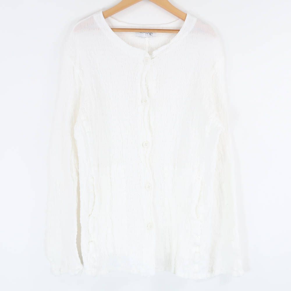 美品 me ISSEY MIYAKE ミーイッセイミヤケ MI32FD221 カーディガン コットン他 レディース AY6230A73 美品 me ISSEY MIYAKE ミーイッセイミヤケ MI32FD221