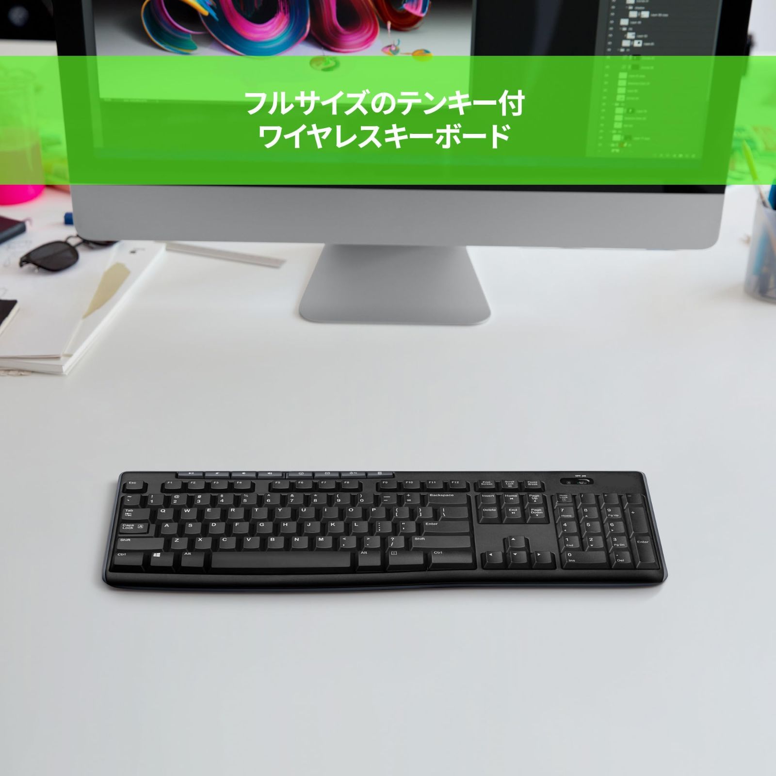 テンキー 薄型 USB接続 無線 Unifying キーボード ワイヤレス windows K275 ワイヤレスキーボード 国内正規品 ロジクール -  メルカリ