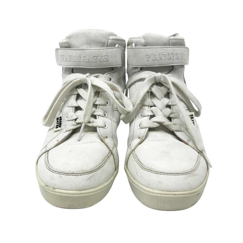 PEARLY GATES パーリーゲイツ 053-2992302 ハイカット ゴルフシューズ ホワイト系 25 ゴルフウェア レディース ストスト