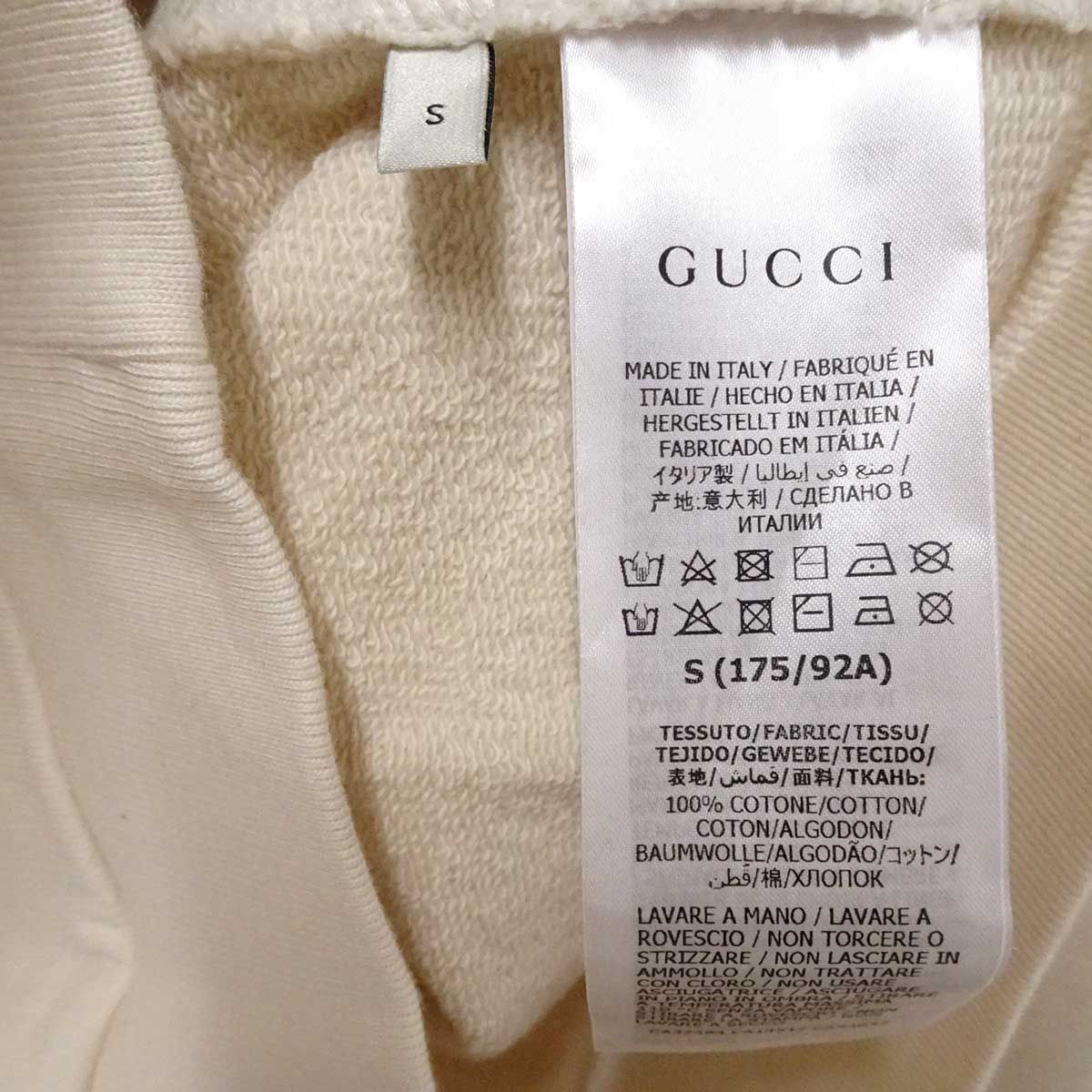 未使用】GUCCI グッチ 20AW FAKE NOTプリント 長袖スウェットシャツ