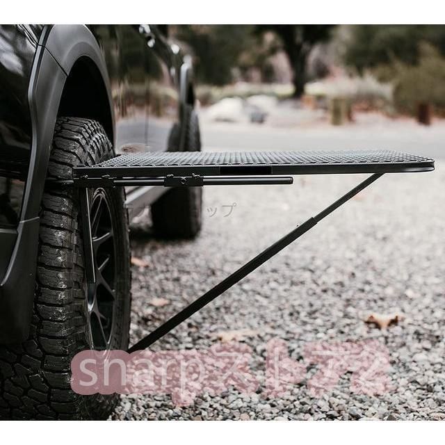 タイヤテーブル メッシュ テーブル キャンプ 車両整備 取り付け簡単