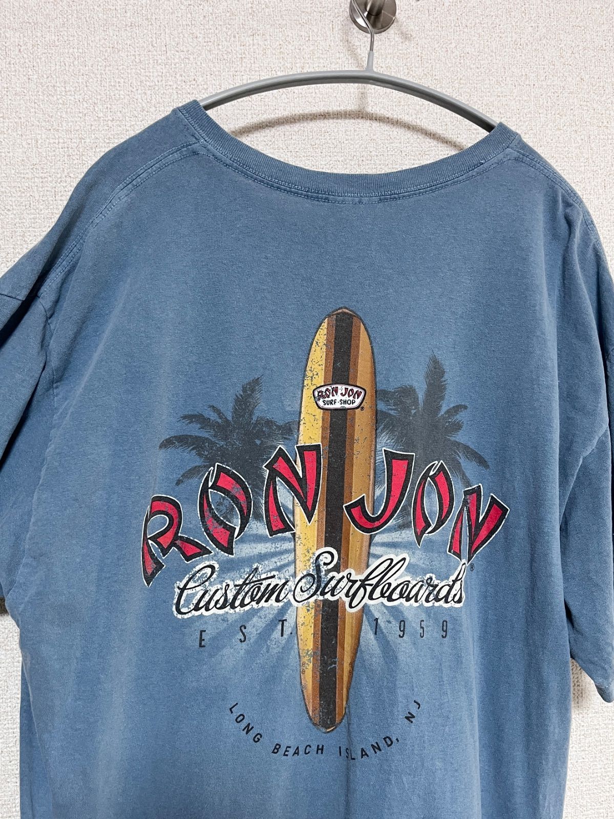 RONJON オールドサーフ サーフィン バックプリントロンT 長袖Tシャツ RONJON オールドサーフ サーフィン バックプリントロンT 長袖T