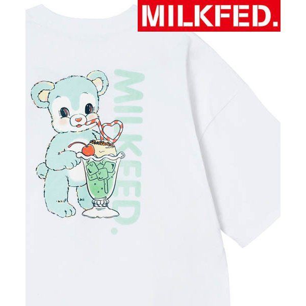 ティシャツ tシャツ ミルクフェド MILKFED WIDE SS TEE BEAR 