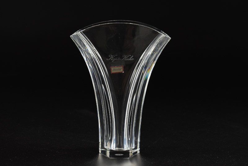蔵A4201b Baccarat バカラ ギンコ フラワーベース 花瓶