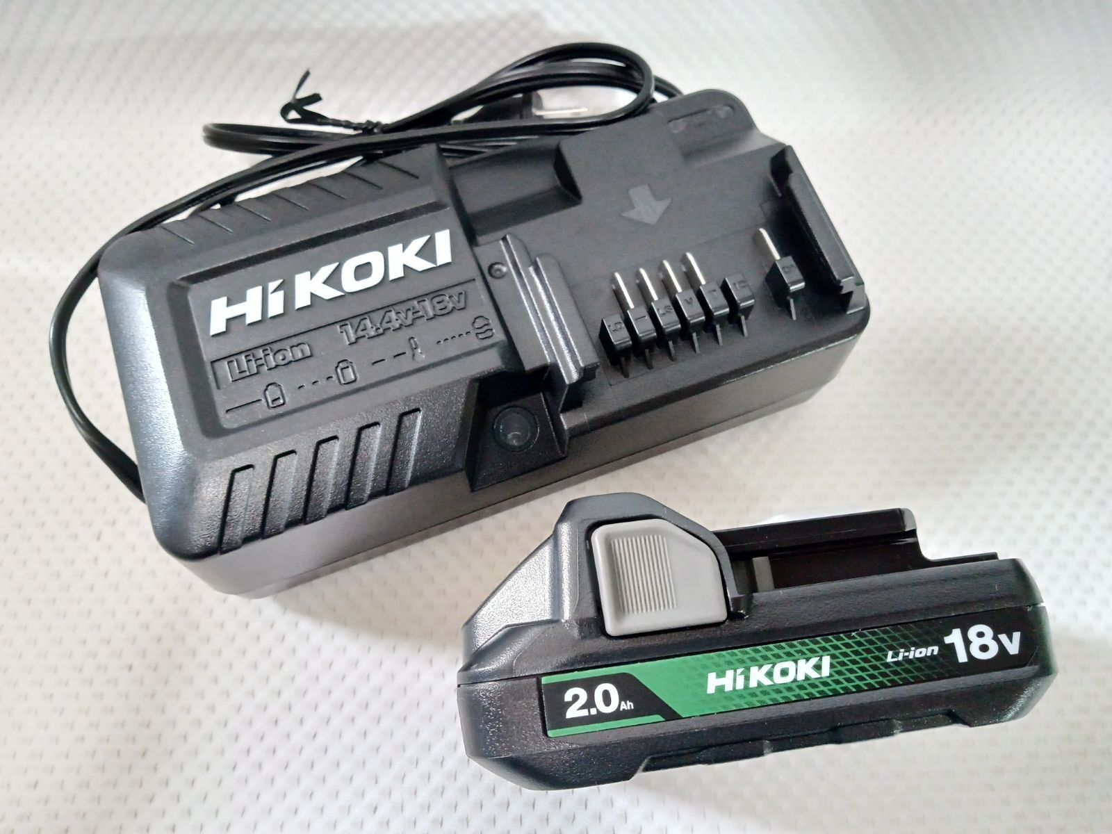 ハイコーキ 急速充電器+18v2.0Ahバッテリセット UC18YKSL+BSL1820M 