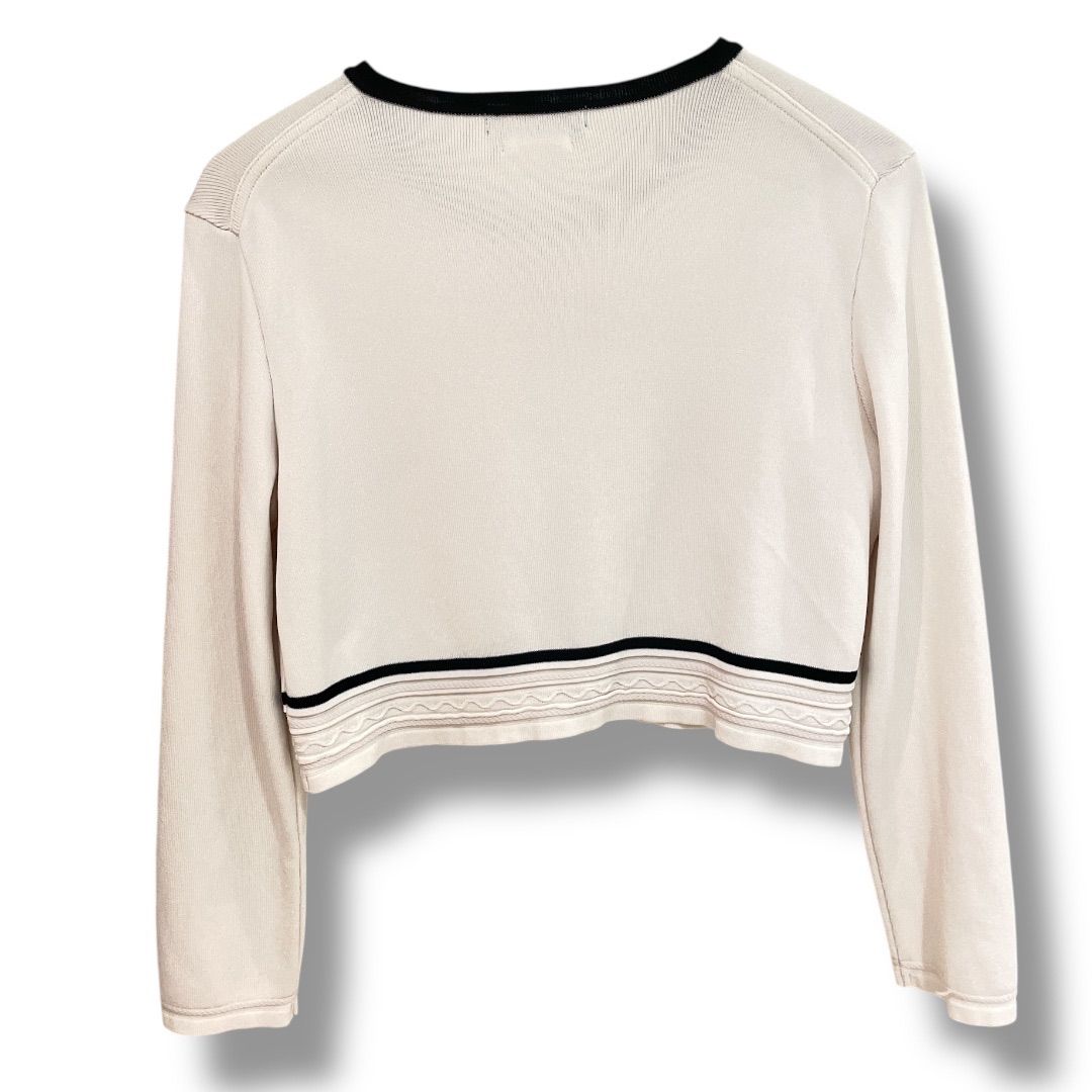 マーリエルカセット ステッチ風ジャガードニットワンピースボレロ