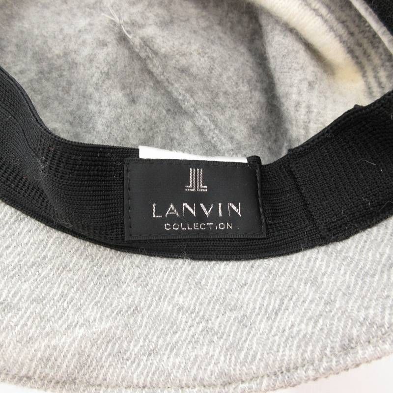 ★<ろんろん>LANVIN 毛皮の帽子　レッキス ランバン LANVIN コレクション Collection ウールハット 帽子
