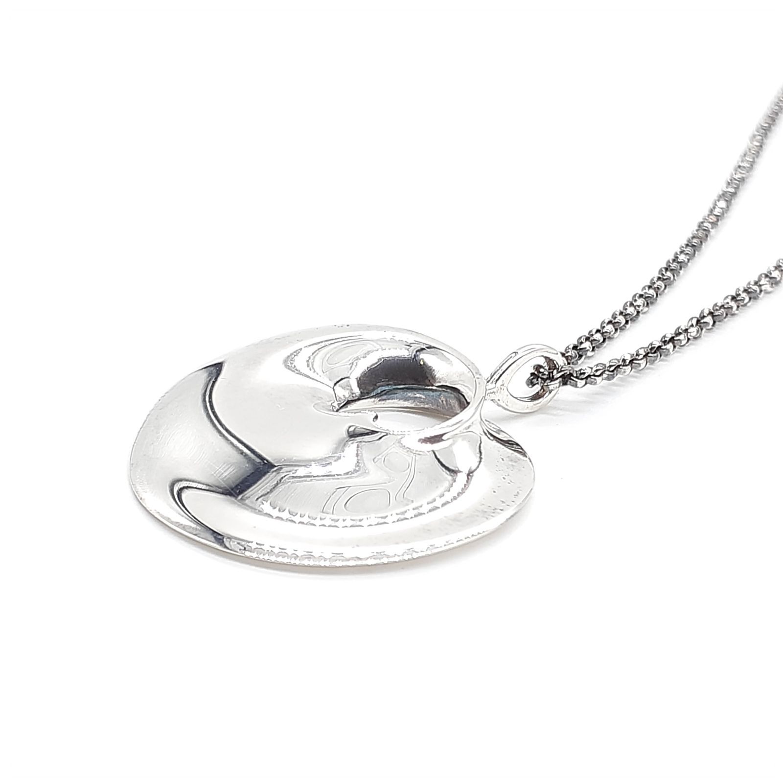 GEORG JENSEN ジョージジェンセン ネックレス 1997 HIDDEN HEART ヒドゥンハート SILVER 925 シルバー  DENMARK デンマーク 北欧ジュエリー Vivianna Torun Bülow-Hübe - メルカリ