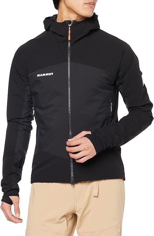 コ45073　マムート　hooded jacket  ブラック　XL　アウトレット