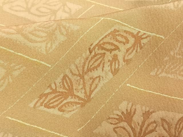 平和屋着物▽上質な小紋　単衣　檜垣草花文　暈し染め　正絹　逸品　AAAW1568fy 平和屋着物▽上質な小紋 単衣 檜垣草花文 暈し染め 正絹 逸品