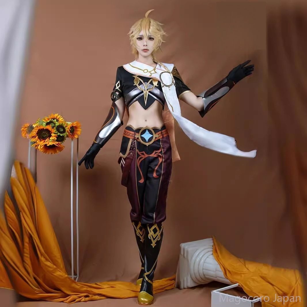 コスプレ衣装 原神 空 旅人 コスチューム 男 騎士 ゲーム 二次元 アニメ