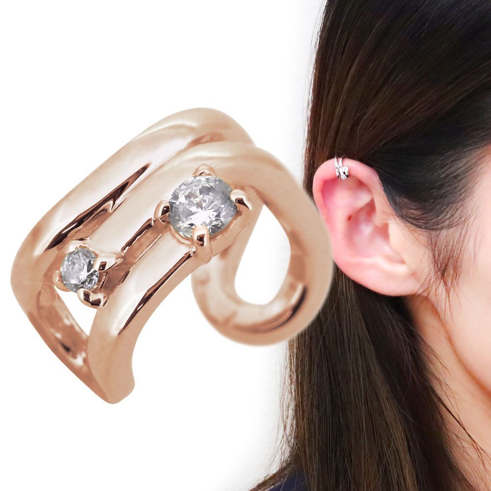 GABRIELA ARTIGAS 14K✕ダイヤ 片耳用ピアス ピアス14g