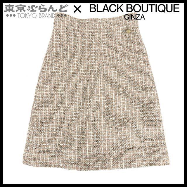 シャネル CHANEL ツイード Aラインスカート P51061V37992