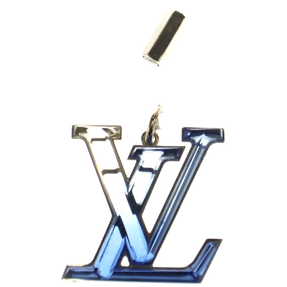 LOUIS VUITTON ルイヴィトン ビジューサック LVプリズム ロゴキーホルダー チャーム ブルー MP2365