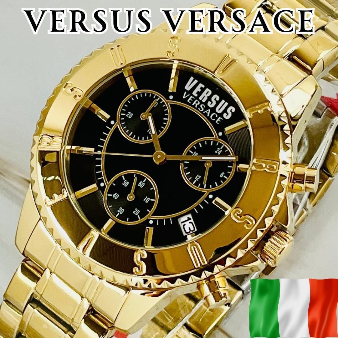 腕時計メンズ新品ヴェルサスVERSUSゴールドVSPGN2419ヴェルサーチ高級