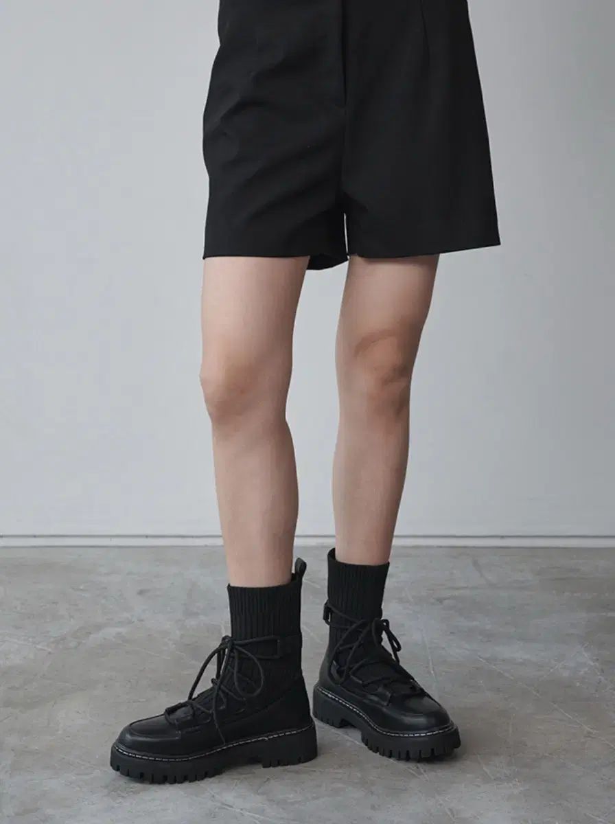 レースアップ ニット ソックス ウォーカー 235