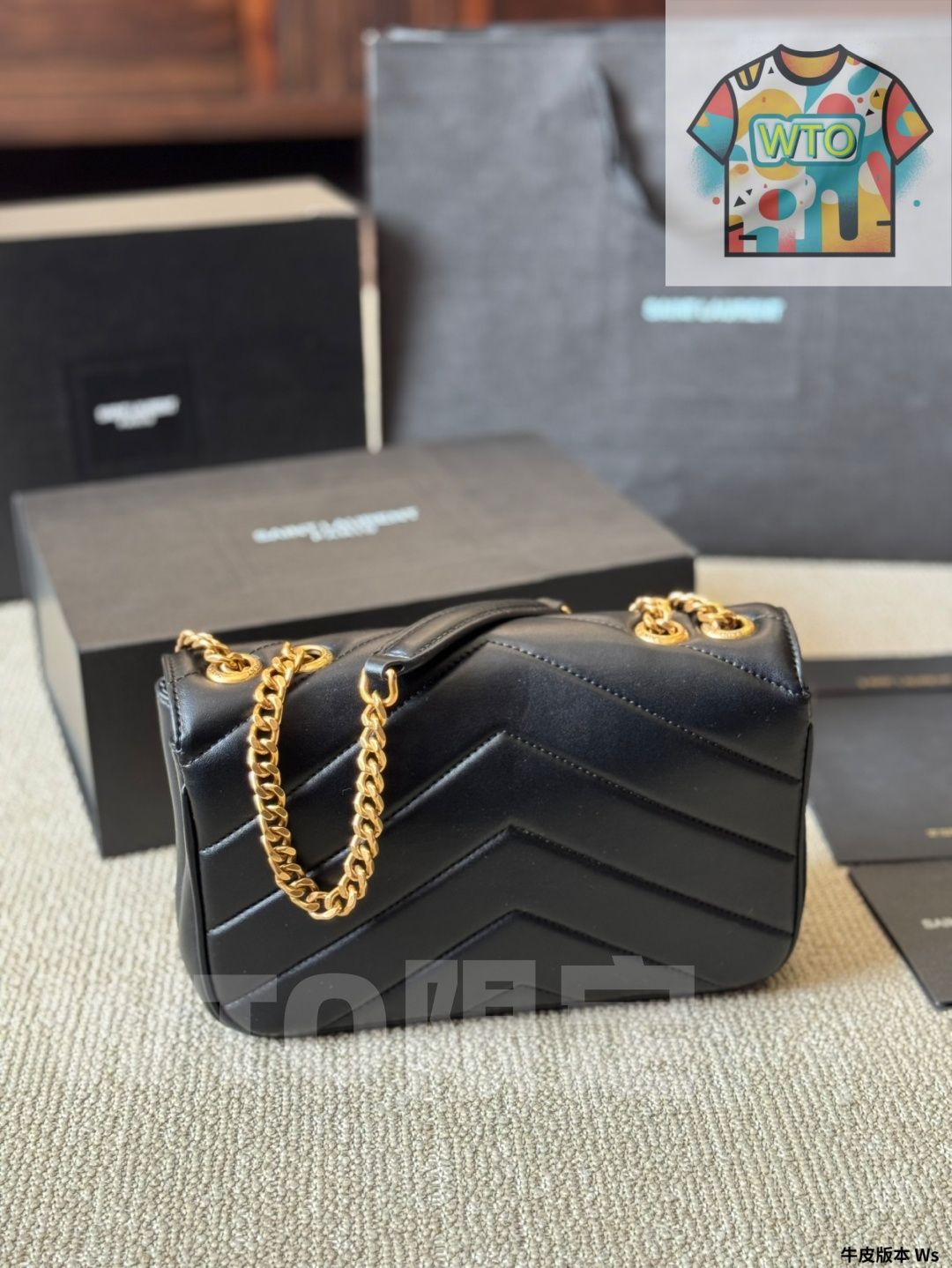  SAINT LAURENT ルルー レザーバッグ - -WT 0輸入 ハンドバッグ バッグ