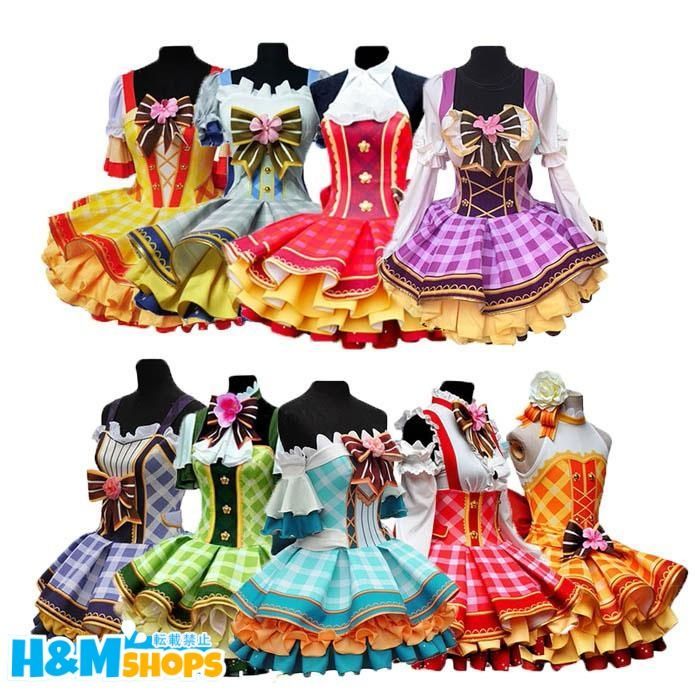 LoveLive ラブライブ スクフェス フラワーブーケ編 覚醒後 全員 コスプレ衣装 小泉花陽 東條希 ステージ衣装 イベント 文化祭 仮装