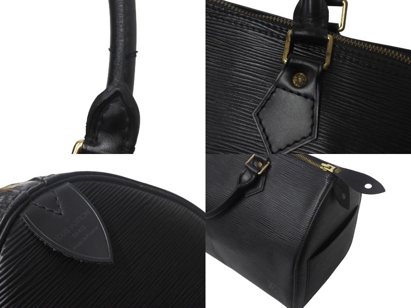 LOUIS VUITTON ルイヴィトン スピーディ30 ハンドバッグ M59022 エピレザー ブラック ゴールド金具 良品 中古 4c068464