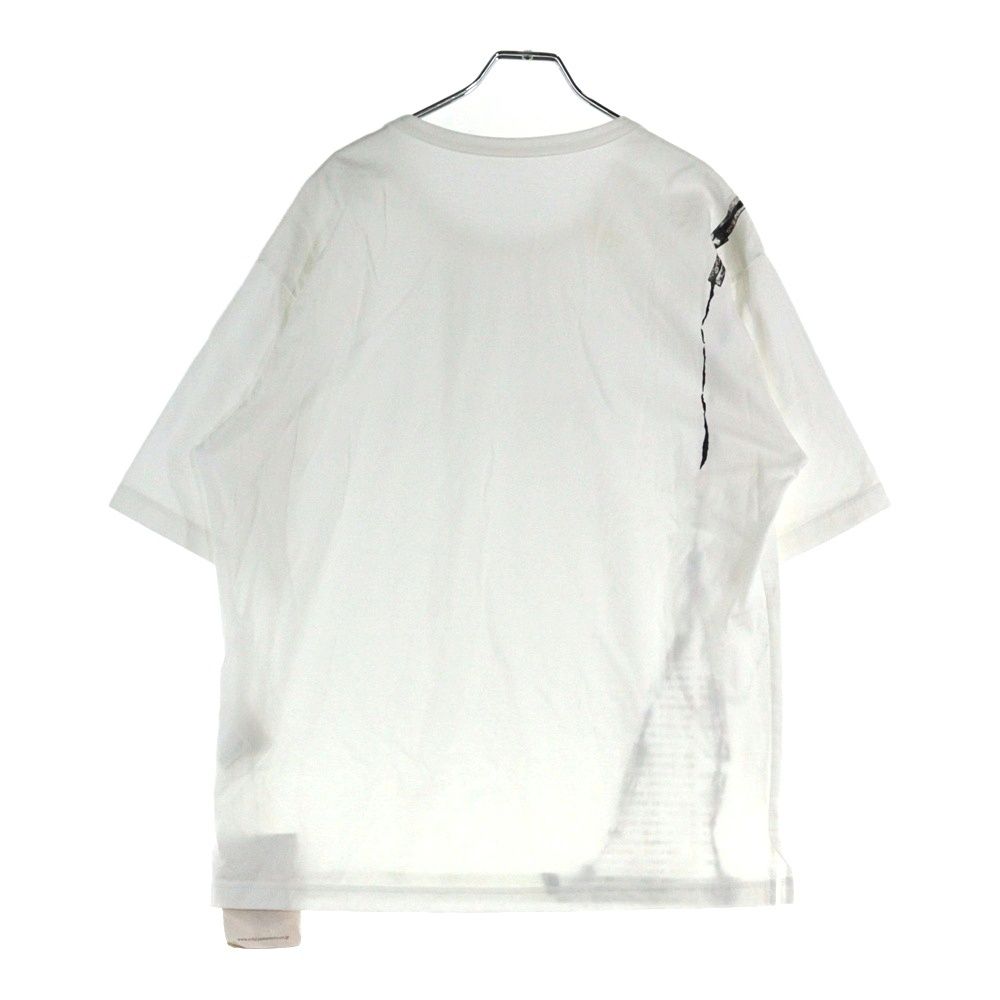 Ground Y グラウンドワイ Tape jersey Short sleeves big T テープジャージーショートスリーブビッグTシャツ GG-T22-024 ホワイト