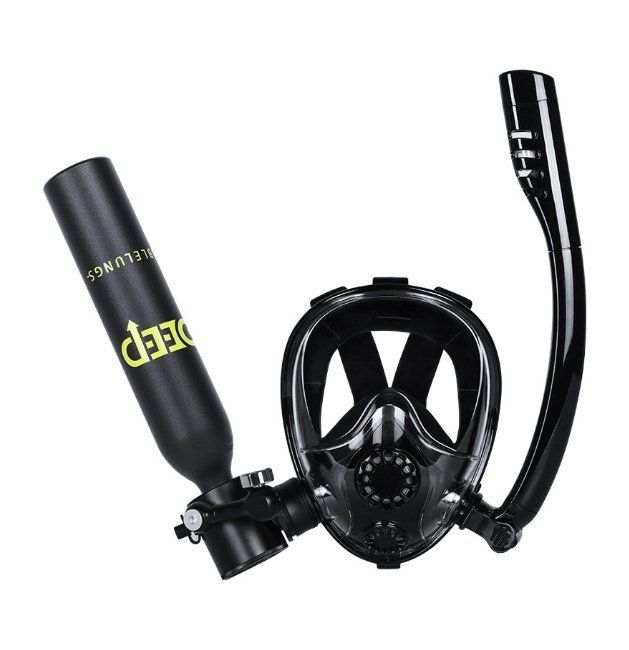 新型シュノーケリングマスク水肺酸素ボンベ水中呼吸潜水装備呼吸酸素