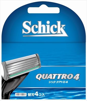 まとめ買い-12点セット クアトロ４替刃 ４コ入 シック Schick 男性用カミソリ