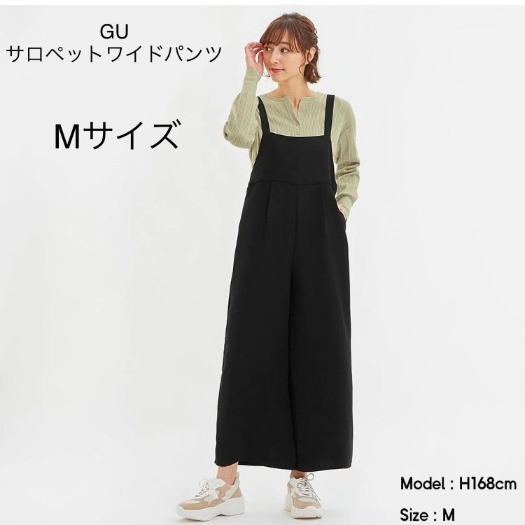 GU  ベアトップサロペットパンツ　ブラック　M GU ジーユー ベアトップサロペットパンツ 黒 ブラック Mサイズ