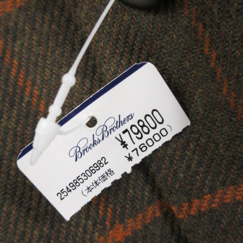 未使用 Brooks Brothers ブルックスブラザーズ テーラードジャケット 19-15-9853 ウールカシミヤ ブラウン 40 70015791