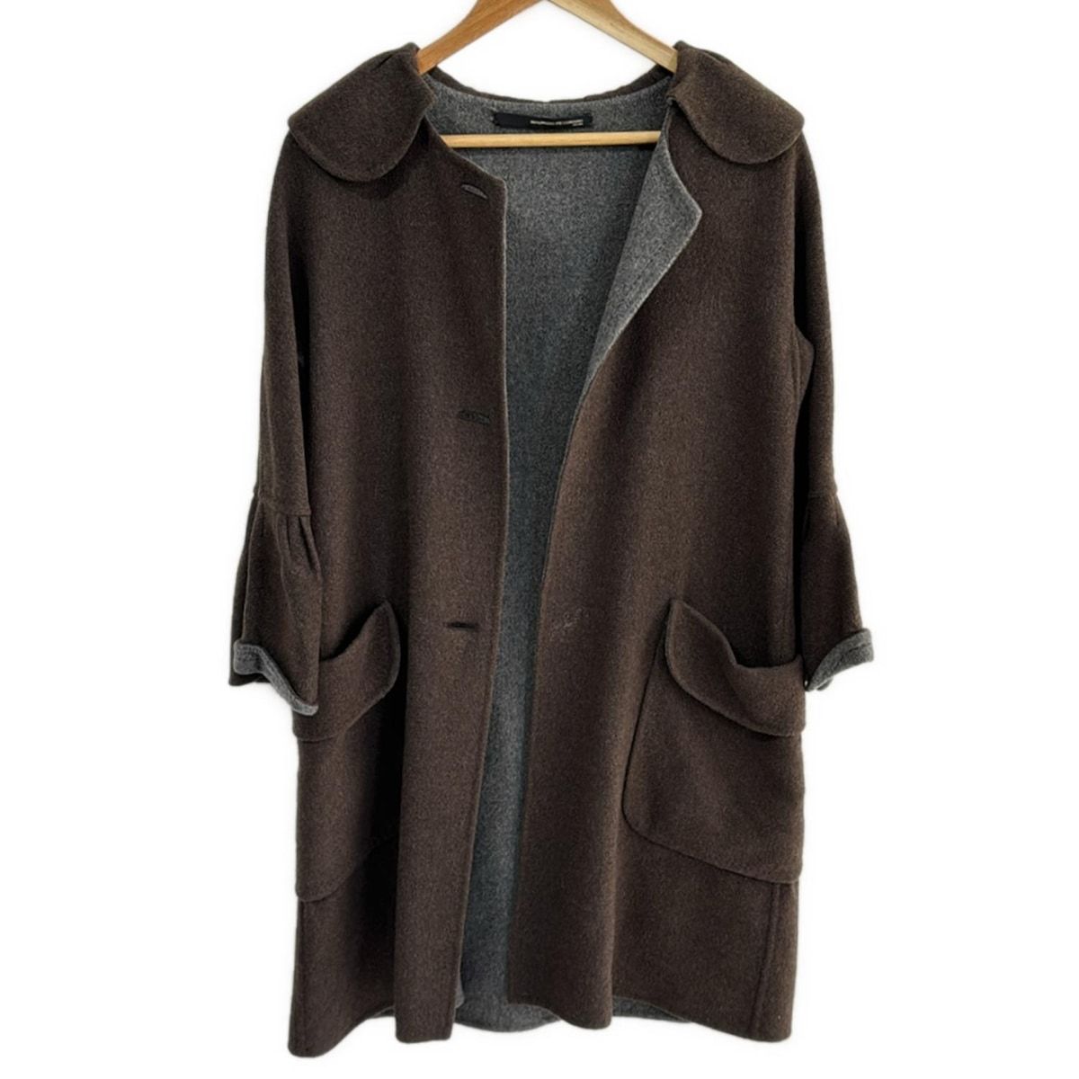 MAURIZIO PECORARO マウリツィオペコラーロ コート サイズUSA6 M レディース - ダークブラウン 長袖|冬