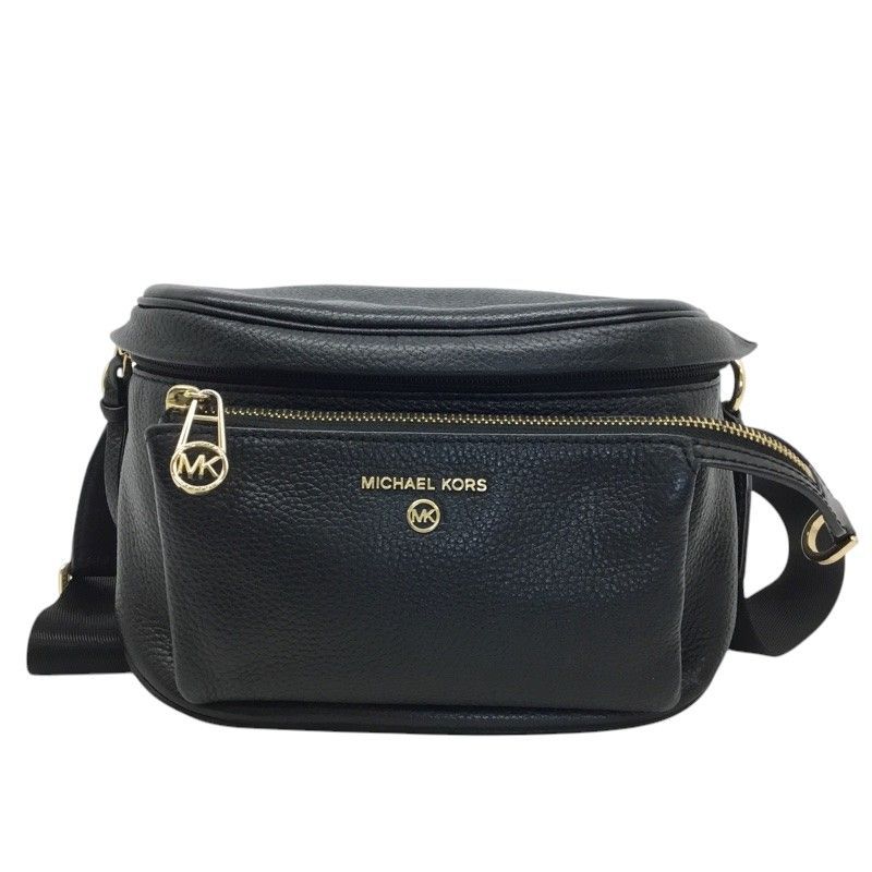 MICHAEL KORS マイケルコース ショルダーバッグ 30T0G04M6L ショルダーバッグ レザー ブラック ゴールド金具 品| -AB 質屋 かんてい局那覇店 ｎ3100490927300129