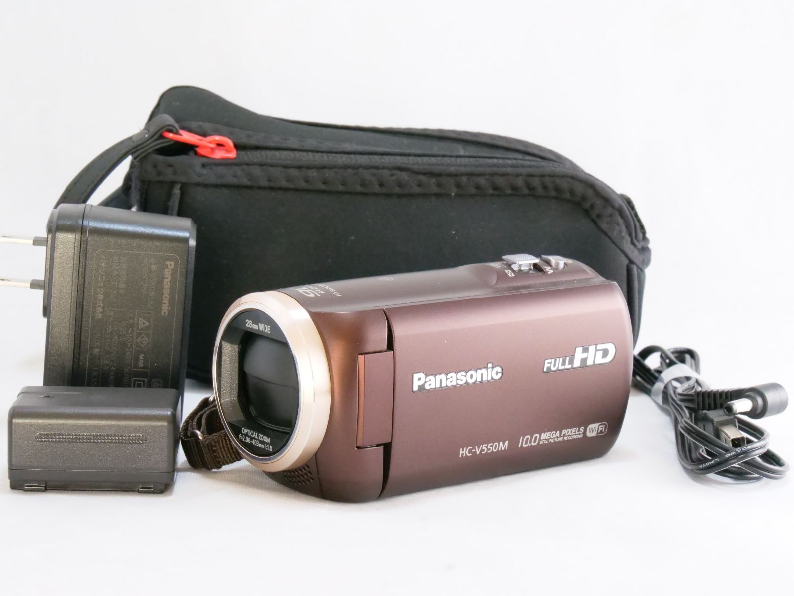 Panasonic HC-V550M-T ハイビジョンビデオカメラ ブラウン - メルカリ