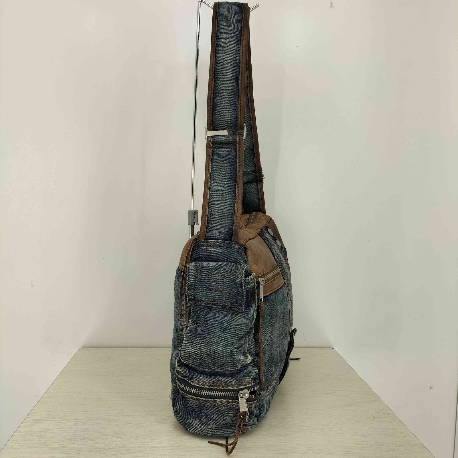 【アウトレット☆送料無料】 タフジーンズスミス TOUGH Jeansmith Y2K レザー デニム バッグ
