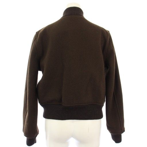 ポロ ラルフローレン POLO RALPH LAUREN ウールブレンド ツイル レターマン ジャケット スタジャン アウター XS ブラウン |TK