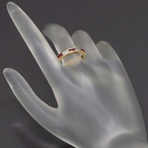 K18YG ルビー リング 0.71CT