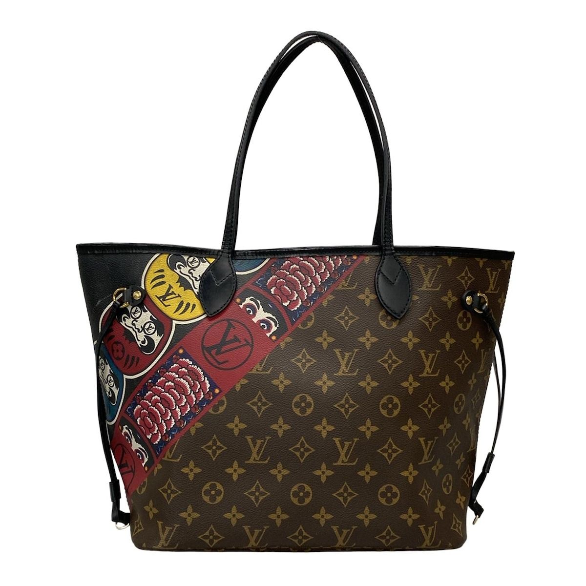 LOUIS VUITTON ルイヴィトン トートバッグ LV×山本寛斎 ネヴァーフルMM M43499 モノグラム×レッド×マルチ