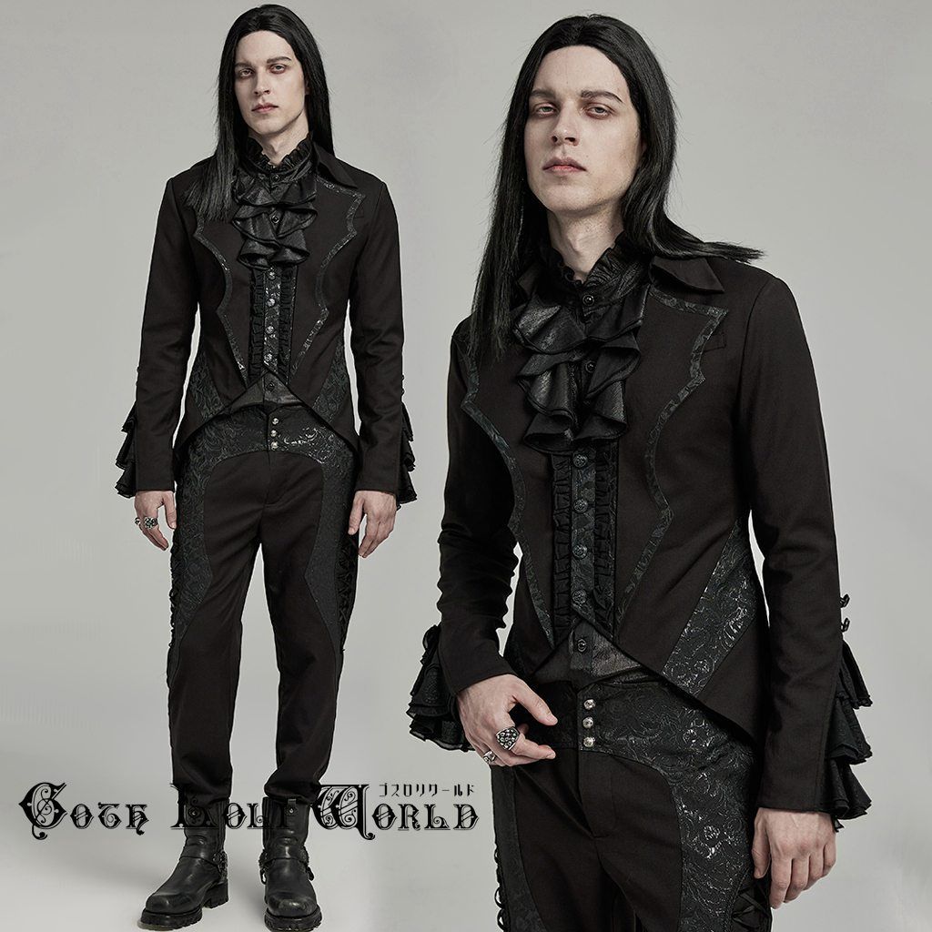 PEACE NOW ゴスロリ　ボンテージ　パンク　燕尾ベルトジャケット 楽天市場】当日発送 即納 Y-635-RD ベルベッド生地タキシード風