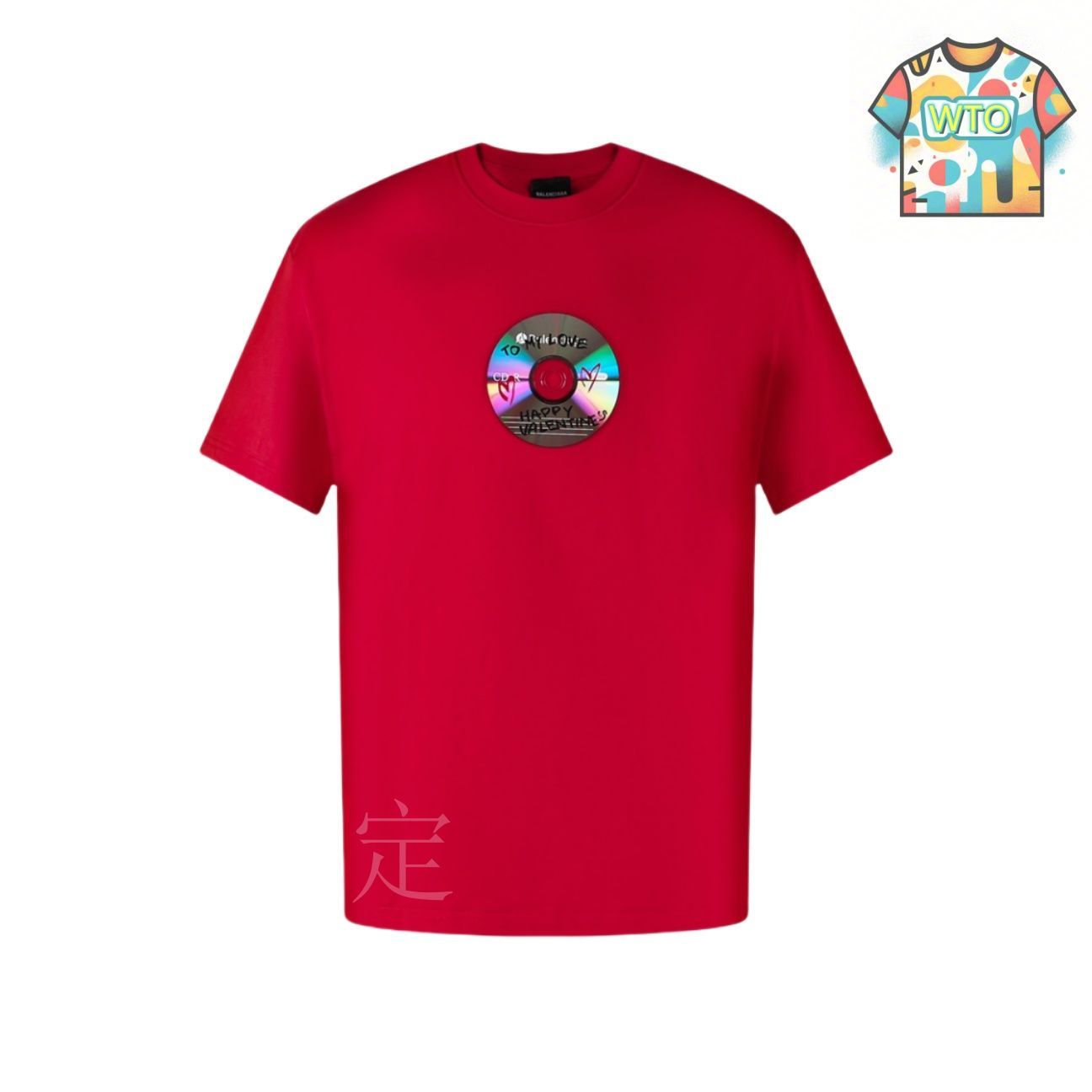 今日特価】Balenciaga / バレンシアガ 限定 CD 版半袖 T シャツ
