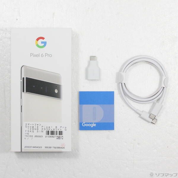 【美品】Google Pixel 6 Pro クラウディホワイト128GB国内版 Google Pixel 6 - 128GB - Cloudy White (Unlocked) Smartphone