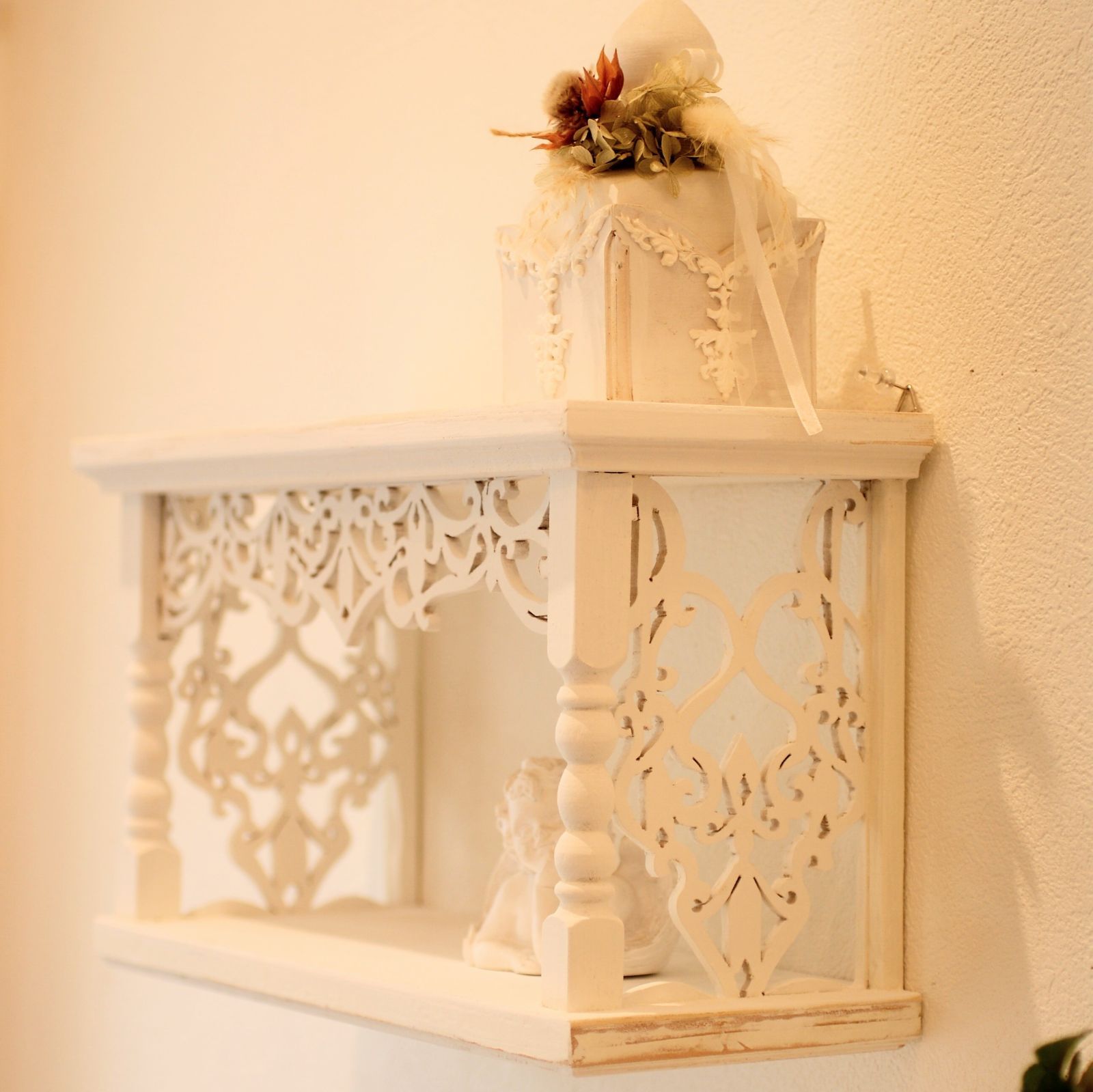 むにゅむにゅ ナポレオン シェルフ アンティーク 風 シャビー フレンチ